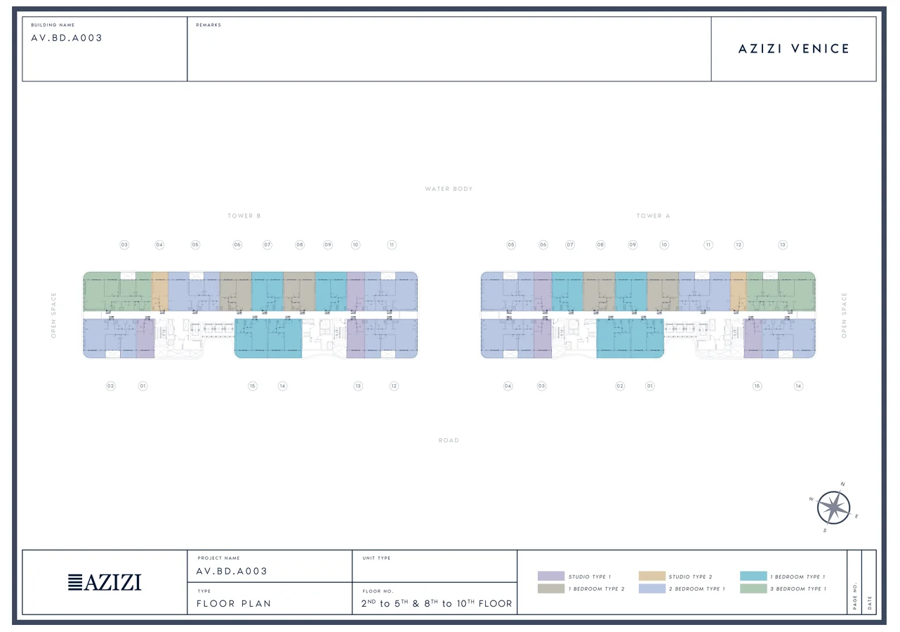 Azizi Venice Dubai South Floor plan